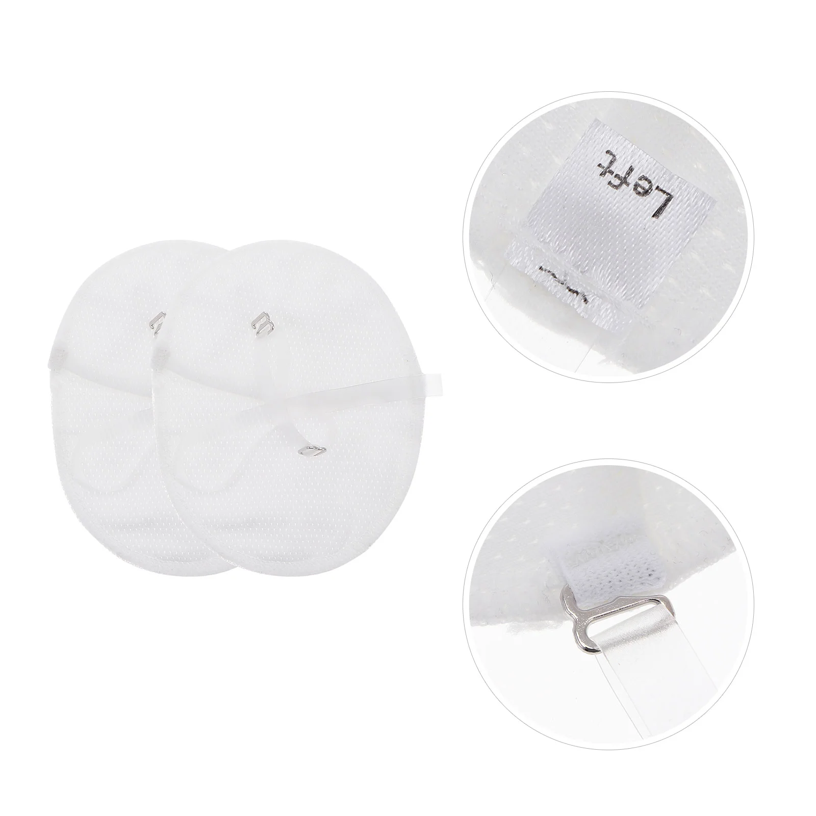 

1 Pair Underarm Sweat Pad with Transparent Shoulder Strap, Sweat- absorbent and Quick- drying Armpit Sweat Pads for ( White )