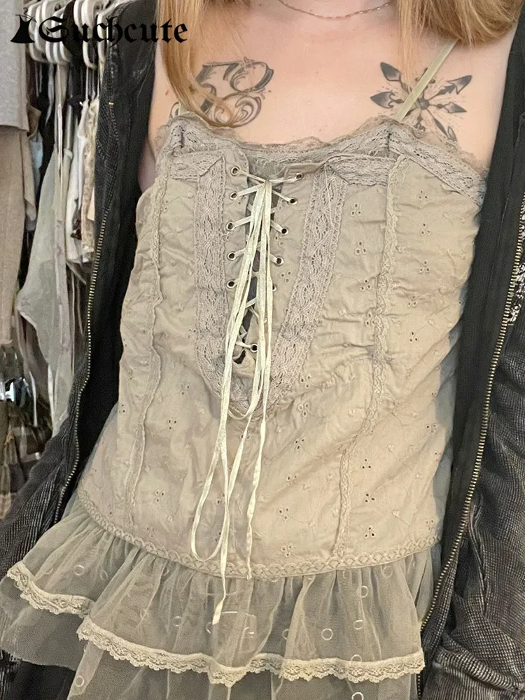 

Кроп-топ женский кружевной с V-образным вырезом, в стиле Харадзюку