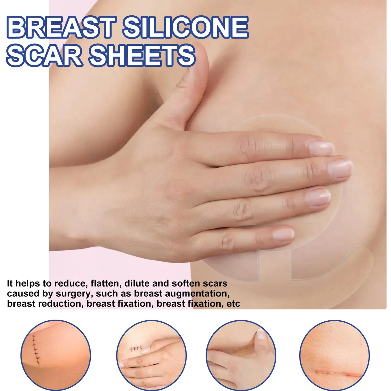 Силиконовые листы для шрамов от груди выцветающие наклейки удаления лечение