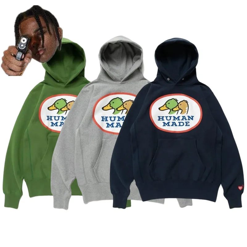 

Top Quality 2022fw HUMAN MADE Hoodie Men 1:1 Duck Velvet Sweatshirts Human Made Women Pullovers Mens Clothing