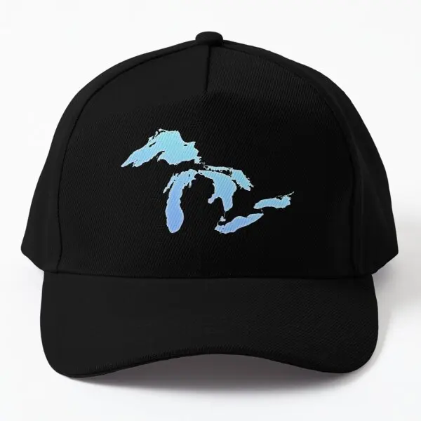 

The Great Lakes Baseball Cap Hat Hip Hop Solid Color Bonnet Printed Spring Black Casquette Snapback Sport Women Casual Boys