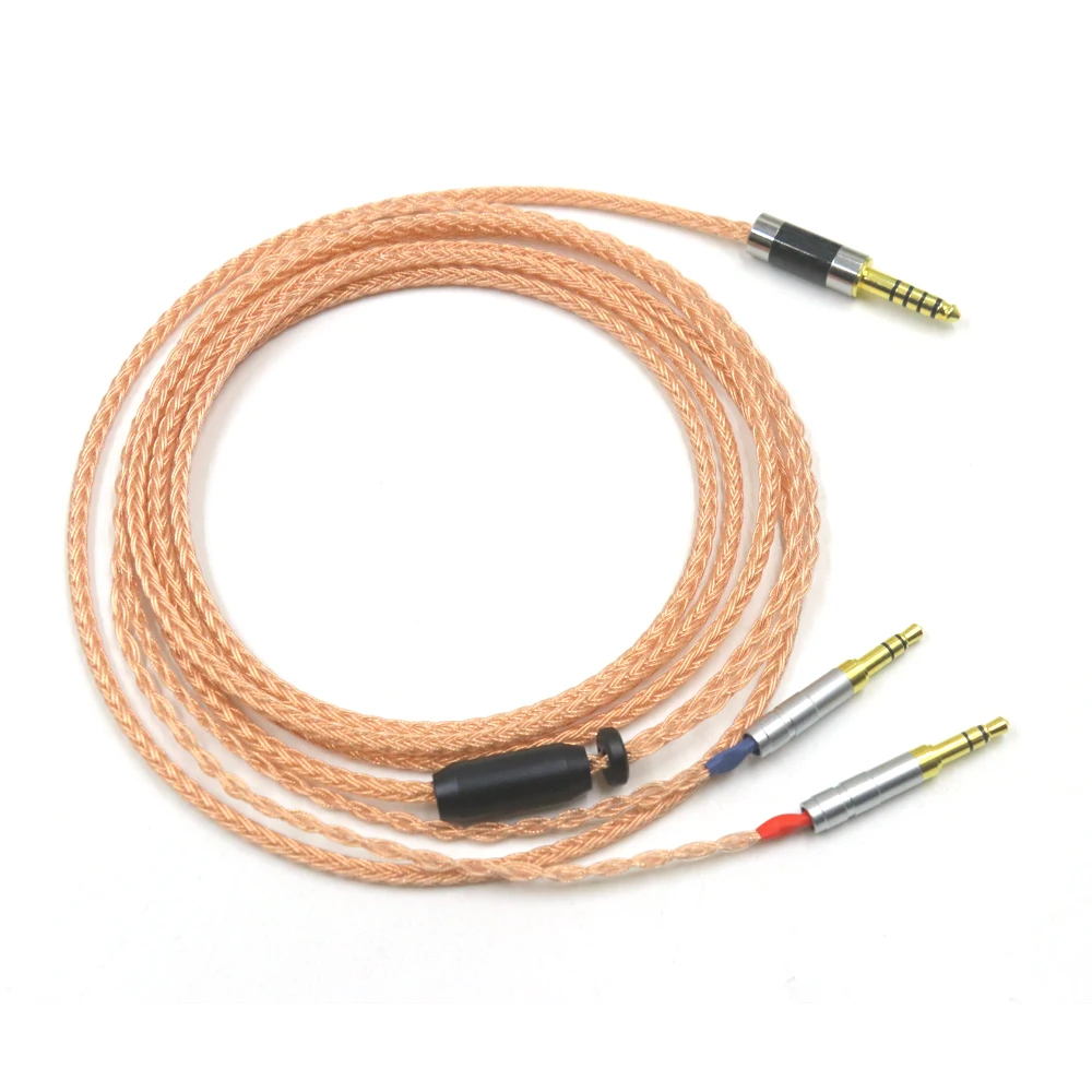 

16 Cores Headphone Upgrade Copper Cable For Hifiman Arya HE1000se HE6se HE4xx Denon AH-D7200 AH-D9200