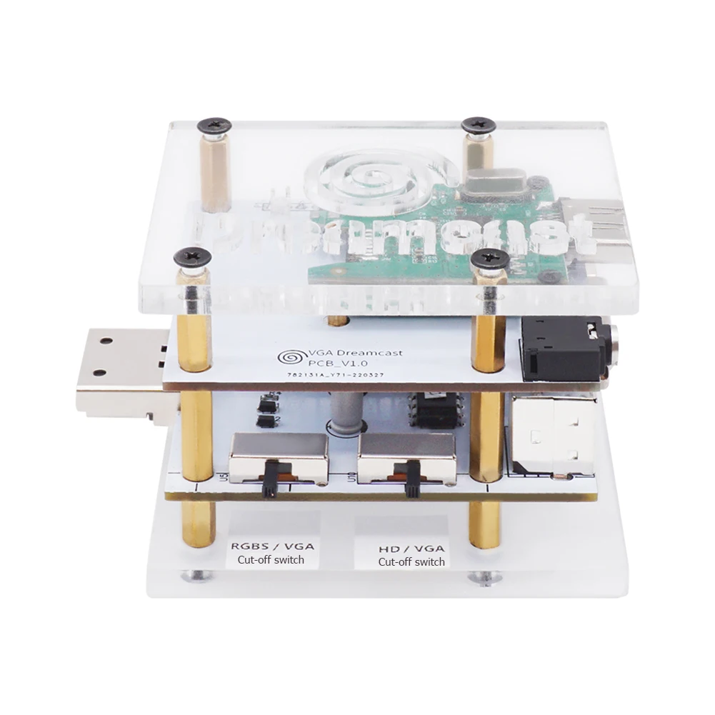 

DC VGA Box Converter Adapter HDMI-compatible RGBS VGA Output Support for SEGA DreamCast Game Console Accessories