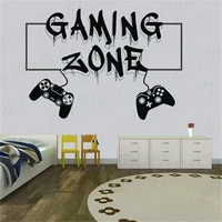 gamer wall decal gaming zone eat sleep game controller video game wall decals customized for kids bedroom vinyl wall decal