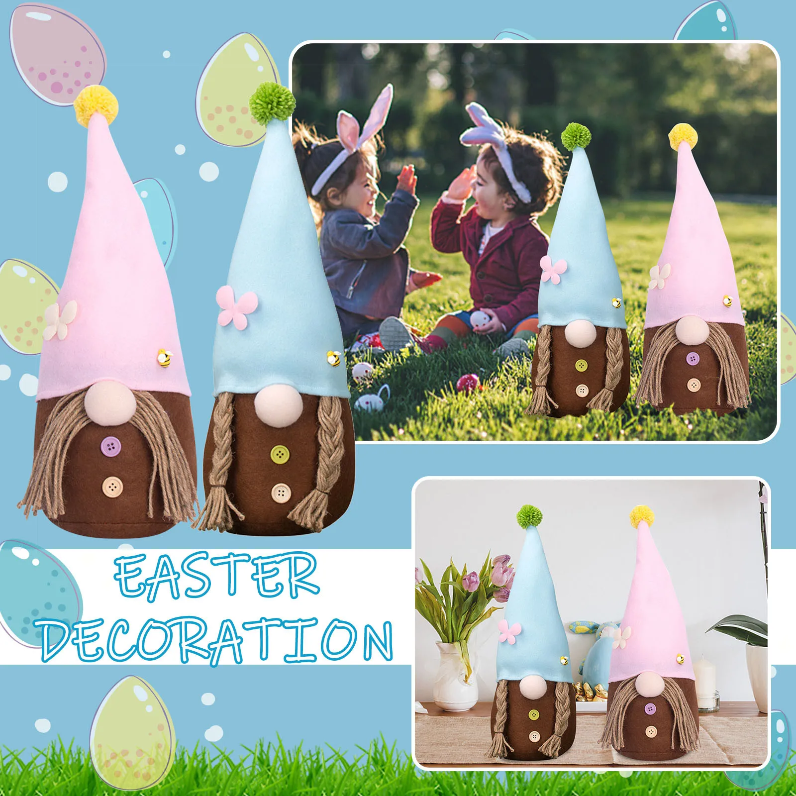 

Witch Swedish 2PCS Table h Decor Gnomes Nisse Tomte Decor Desktop Ornament