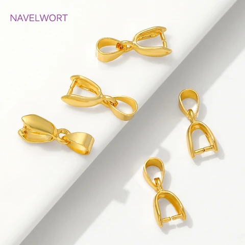 Золотые зажимы для кулонов NAVELWORT
