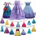 Fancy Girl Princess Dresses Beauty Belle Cosplay Costume Christmas Halloween Princess Dress up Children Evening Party Clothes