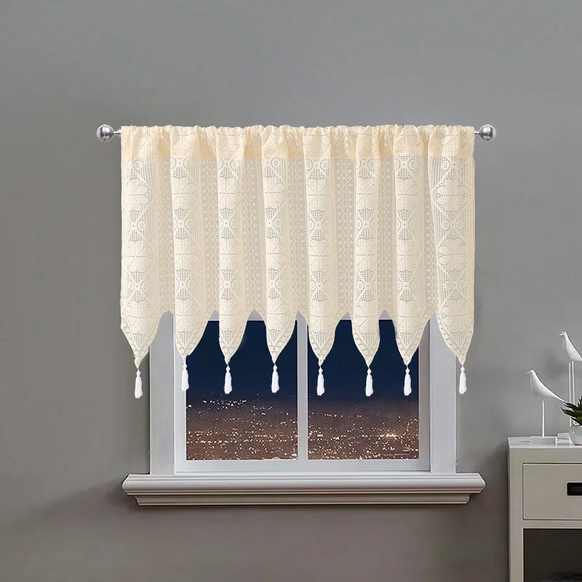 

Прозрачная Кухонная Штора С Четырехцветными Полосами, Полупрозрачный Ламбрекен, Одинарная Панель, В Японском И Корейском Стиле