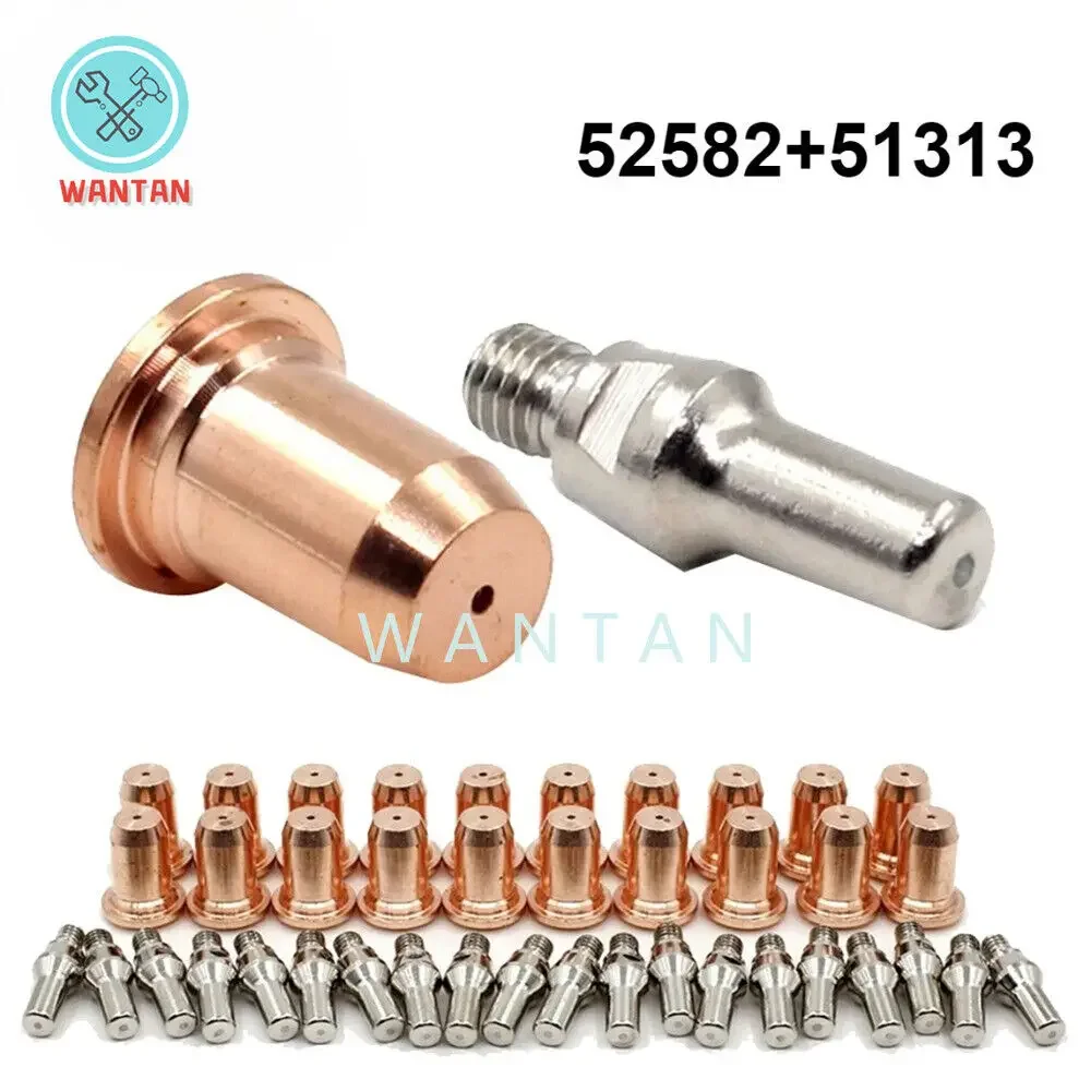 40 шт. 52582 электрод 1 0 мм плазменный 51313 комплект наконечников для IPT-60 PT60 PT40 IPT-40