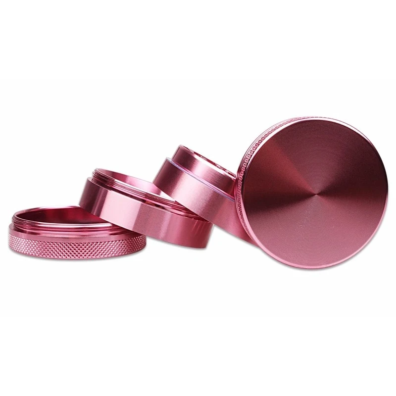 Маленькая мельница для трав розового цвета легкая карманная портативная табака