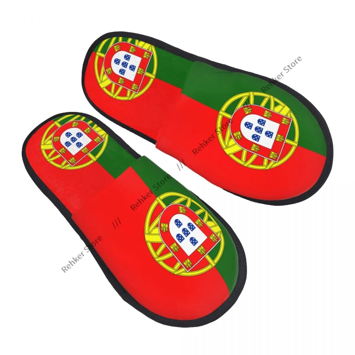 Зимние теплые женские и мужские плюшевые домашние тапочки на плоской подошве с