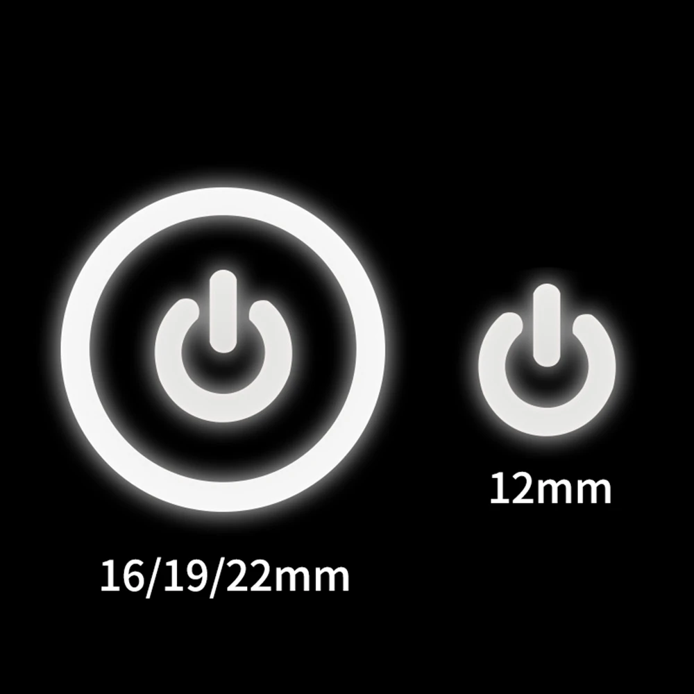 

Металлический кнопочный переключатель 12/16/19/22 мм, черный, LED, 12/24/110/220 В