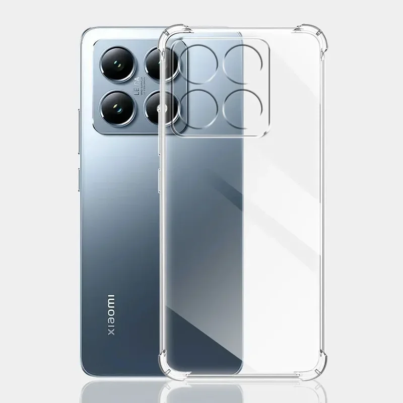 Чехол для Xiaomi 14T pro прозрачная оболочка мягкий силиконовый чехол телефона Xiomi 14Tpro
