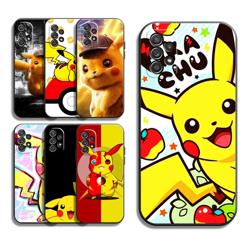 

Pokémon Pikachu Phone Cases For Samsung Galaxy A51 4G A51 5G A71 4G A71 5G A52 4G A52 5G A72 4G A72 5G Coque Back Cover