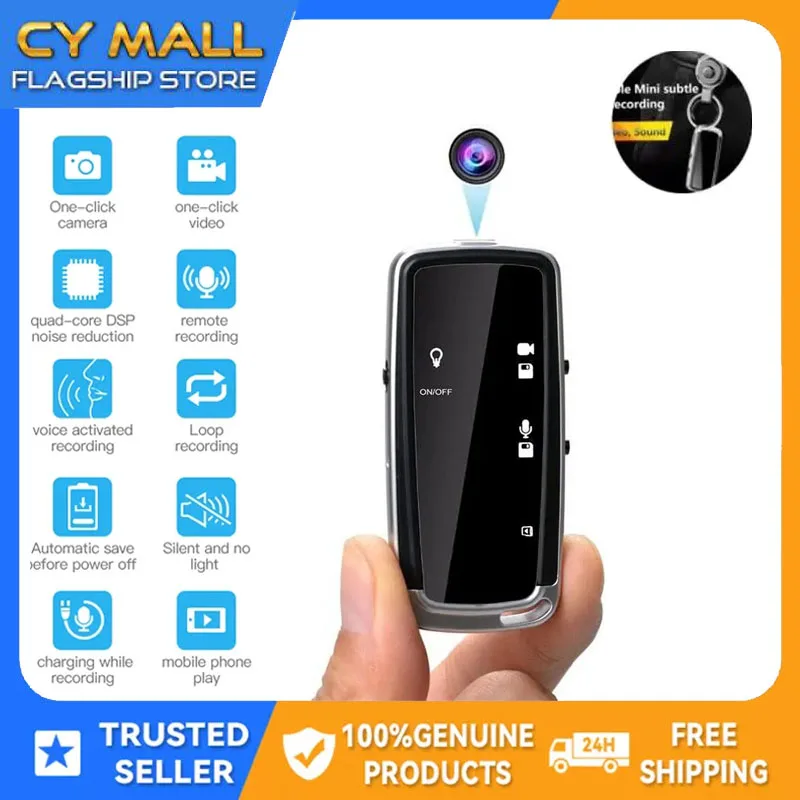 

Mini Keychain Camera Tiny Hiden Seguranca Spia Oculta DVR Body Camcorder Espion Invisible Espiac Voice Recorder Micro Spiacam