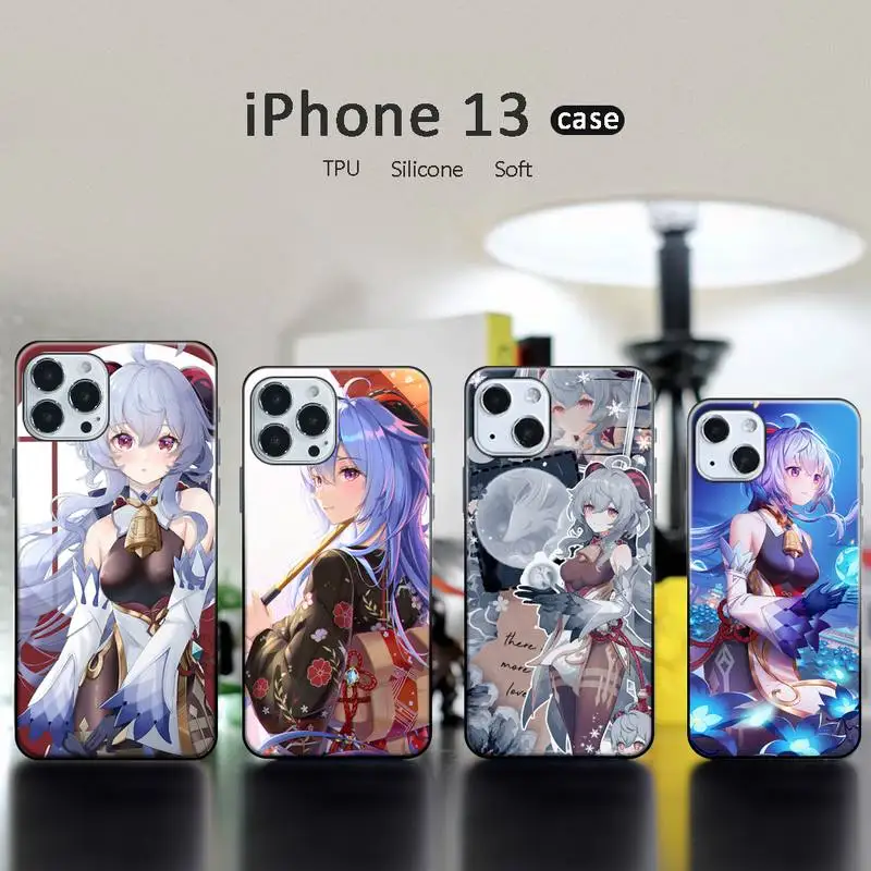 

Genshin Impact GanYu Phone Case for iPhone 13 12 11 mini pro XS MAX XR 8 7 6 6S Plus X 5S SE 2020