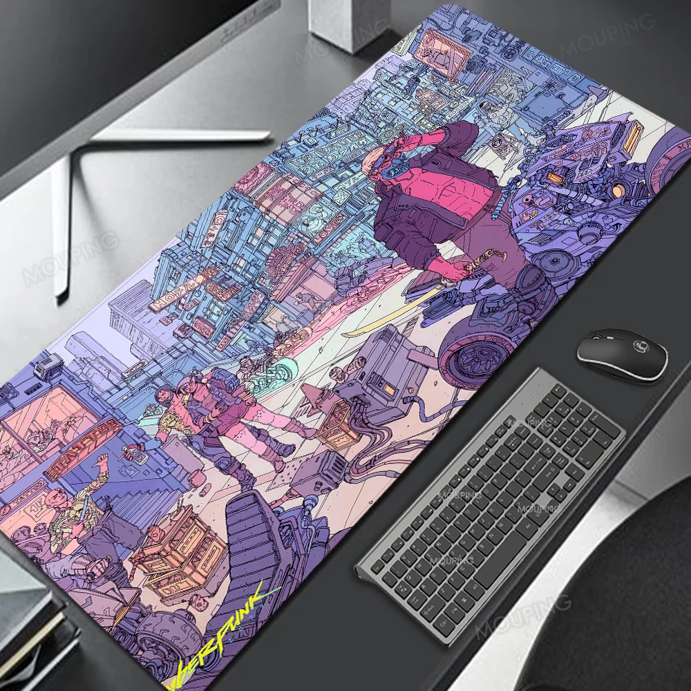 Pixel Neon Japanese Retro Rugs PC Peripherals Cheap Mouse Pad Gaming Table Mat 600x350 Playmats Xxl Office Carpet Accessories images - 6