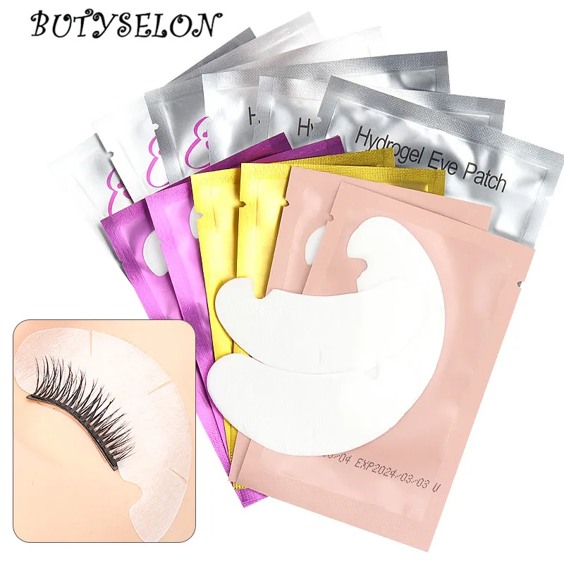 50 пар наклейки под глаза U-образные ресницы гелевые подушечки привитые