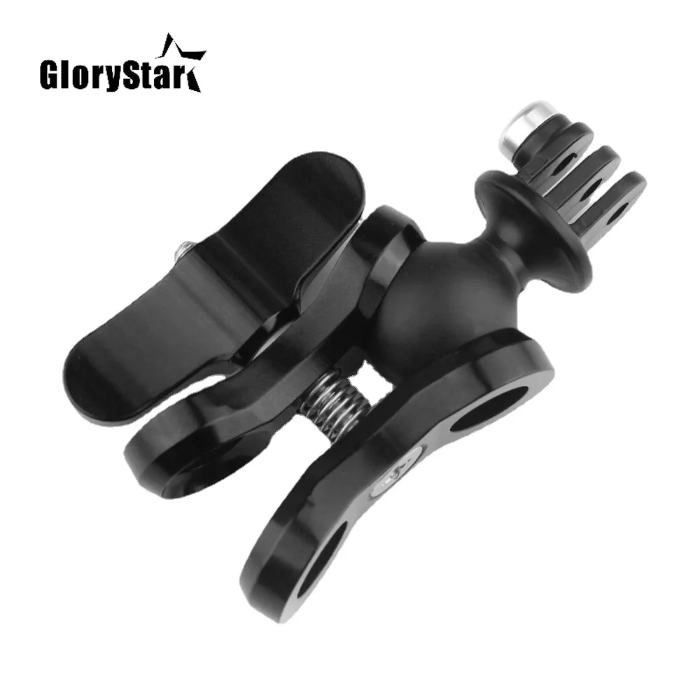 

GloryStar Aluminum CNC Diving Lights Ball Butterfly Clip Arm Clamp Mount + ABS Ball Base Adapter for GOPRO HERO Action Camera