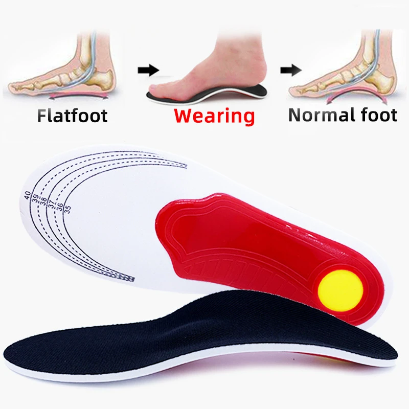 Premium Orthotic Gel High Arch Support Insoles Gel Pad 3D Arch Support Flat Feet For Women / Men Orthopedic Foot Pain Unisex
