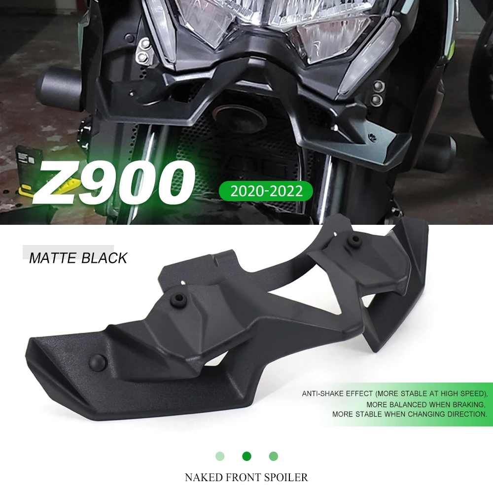 Новинка для Kawasaki Z900 Z 900 2020 2021 2022 2023 мотоциклетный безымянный передний спойлер Winglet