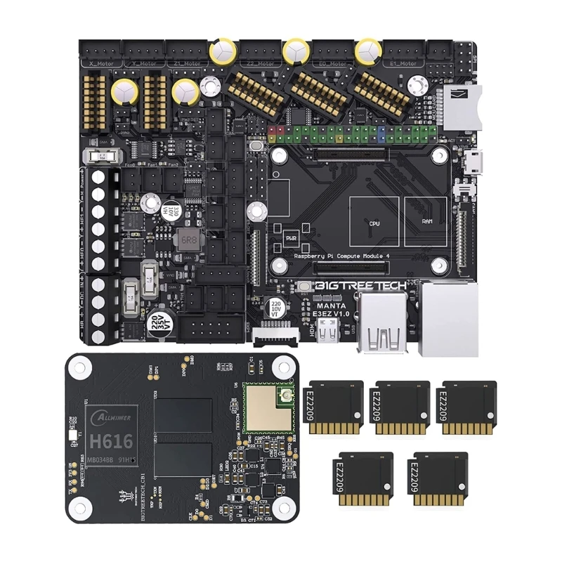 

Manta E3EZ + CB1 V2.2 Core Board+ 5pcs EZ2209 Motor for Ender-3/V2/ , BIQU-B1 3D Printer Silent Control Drop Shipping