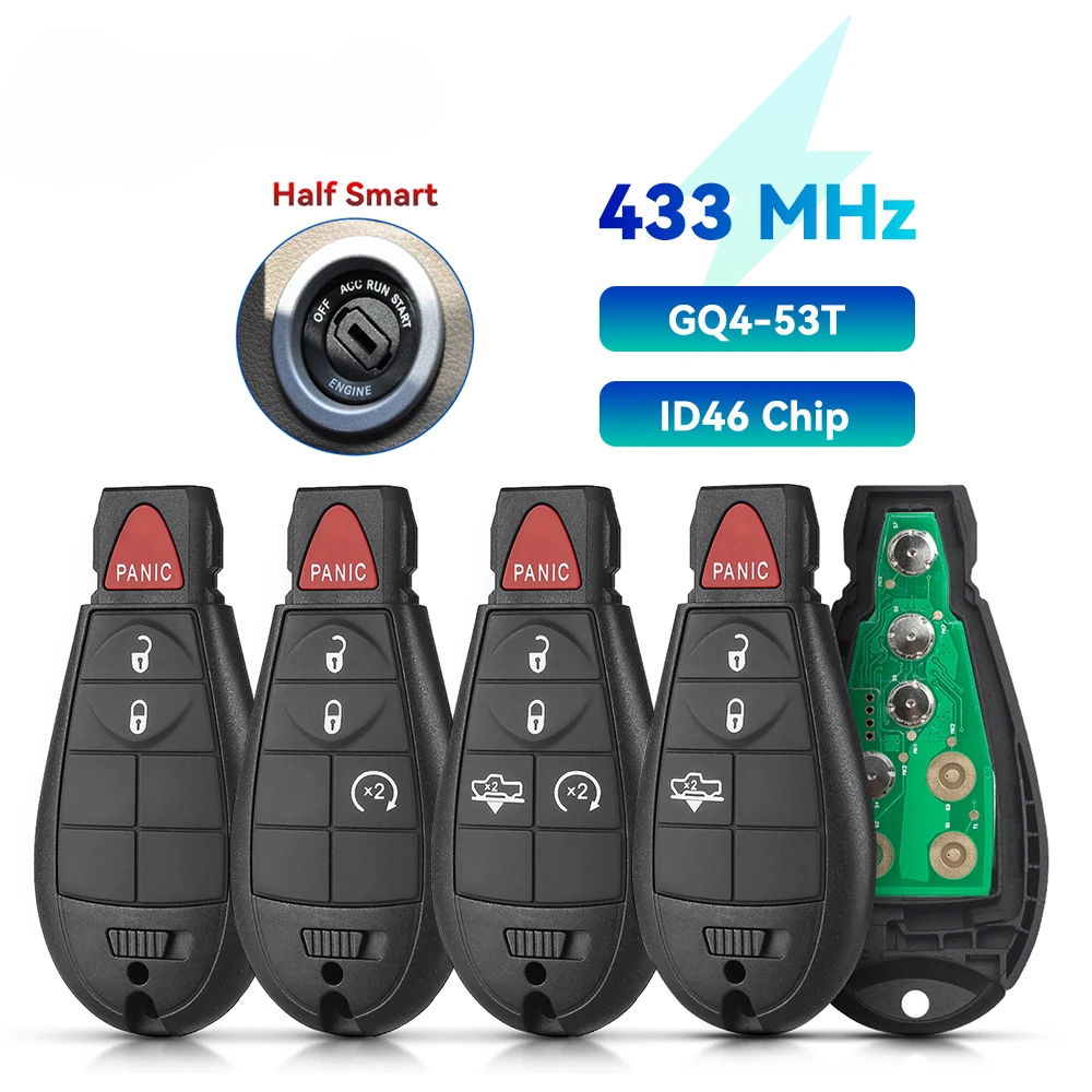 KEYYOU 433 МГц OBD программатор ключей без ключа дистанционного управления ID467961 чип для Dodge RAM 1500 2500 3500 2013 2014 2015 2016 2017 (art.: 3920ccefca4b2) - 3920ccefca4b2