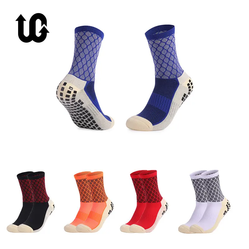 Купи 2023 New Anti-slip Football Socks Men Women Non-slip Soccer Basketball Tennis Sport Socks Grip Cycling Riding Socks EU39-45 за 330 рублей в магазине AliExpress