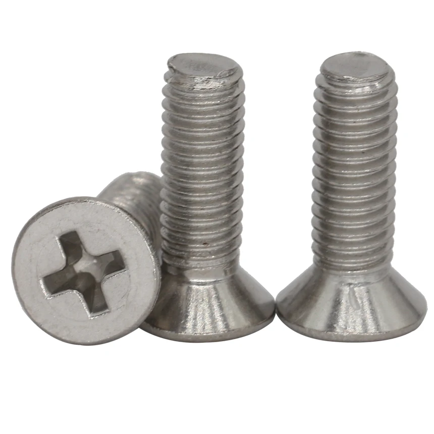 

M3 M4 M5 6mm 8mm 10mm 16mm 20mm 25mm 30mm 201 Stainless Steel Phillips Cross Recessed Countersunk CSK Flat Head Screw