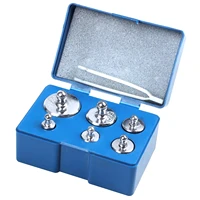 steel gram calibration weight 5g 10g 20g 50g 100g grams weights calibration weight set with presentation box and tweezer for