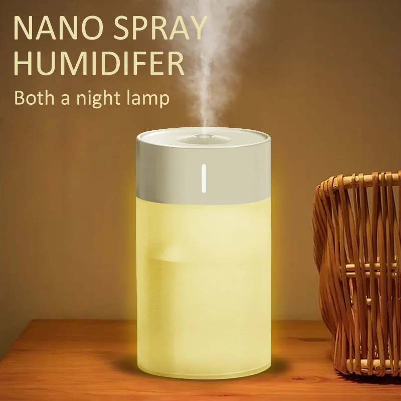 Colorful Light Air Humidifier Desktop Water Fog Diffuser Aroma Essential Oil Nano Sprayer for Bedroom Usb Electric Room Purifier
