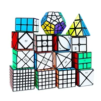 qiyi profession speed magic cube 3x3x3 4x4x4 5x5x5 puzzle black stickers magic cube education learnning anti stress kids toys