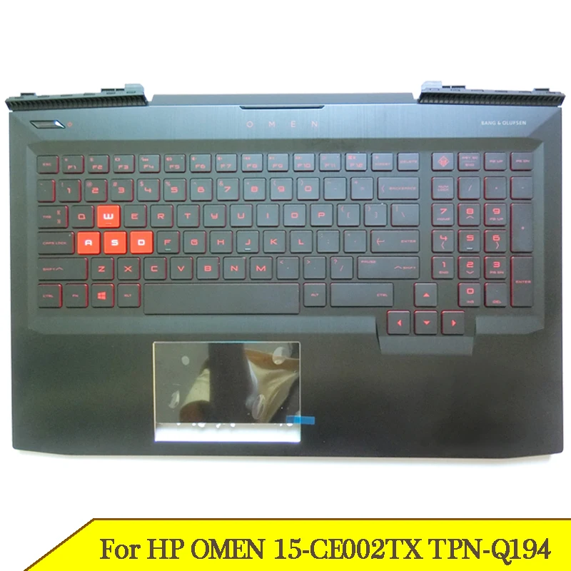 

New Upper Cover For HP OMEN 3 15-CE 15-CE002TX TPN-Q194 Laptop LCD Palmrest Case with Backlight US keyboard 929479-001