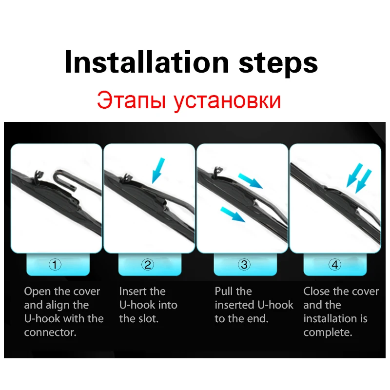 Щетки стеклоочистителя для Chevrolet Spark M300 2009-2015 2010 2011 2012 21 + 16 дюймов