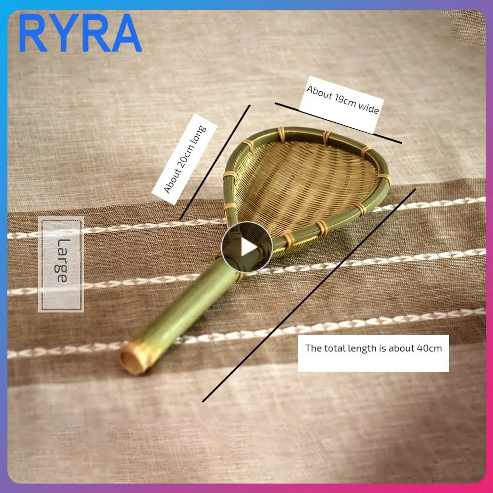 

Small And Convenient Household Draining Spoon Bamboo Filter Bamboo Net Spoon Durable Environmental Protection And Stability