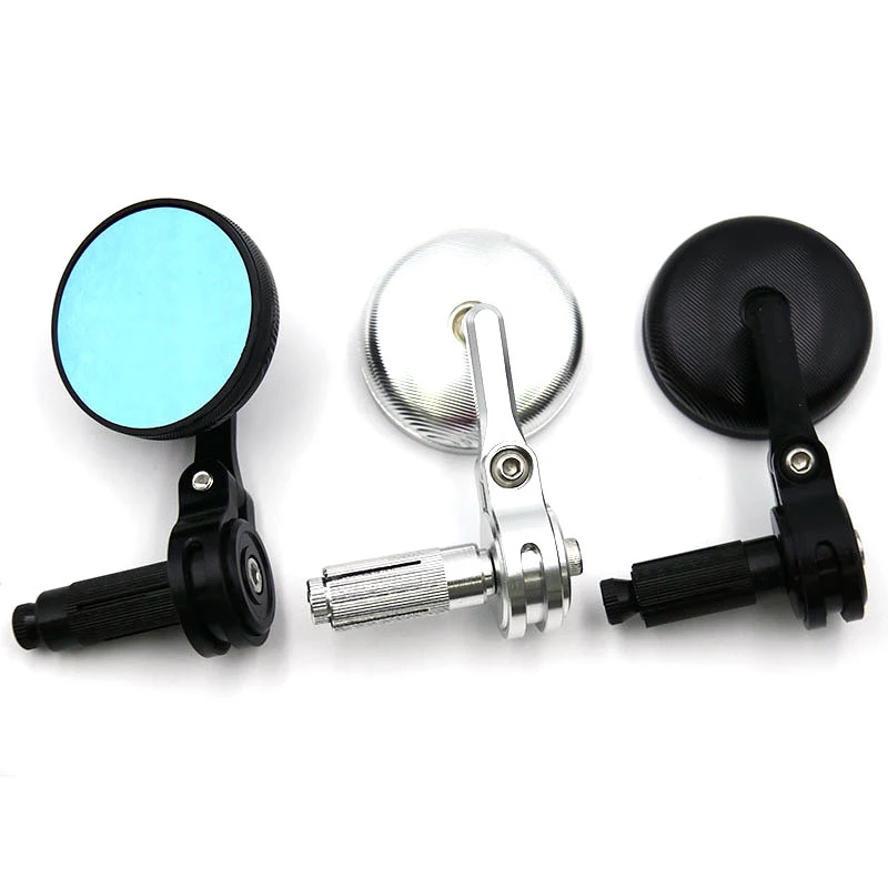 Зеркало заднего вида мотоциклетное универсальное алюминиевое круглое боковое