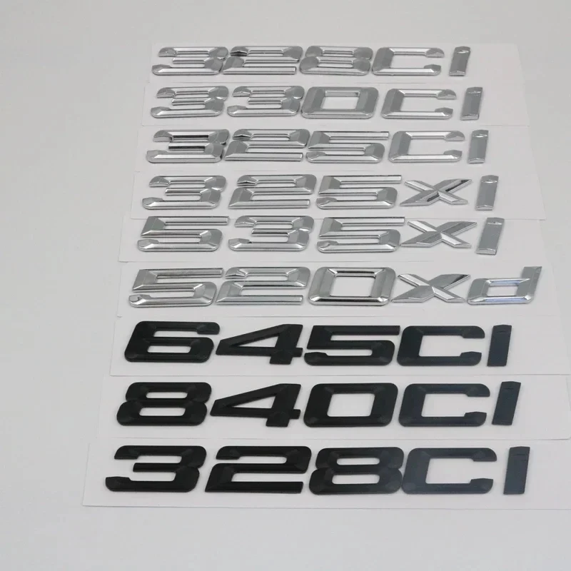 Фото Для BMW 320ci 328ci 330ci 325ci 325xi 535xi 520xi 528xi 530xi 520xd 330xd 335is 645ci 840ci 320si: буквы-эмблемы для заднего багажника №1