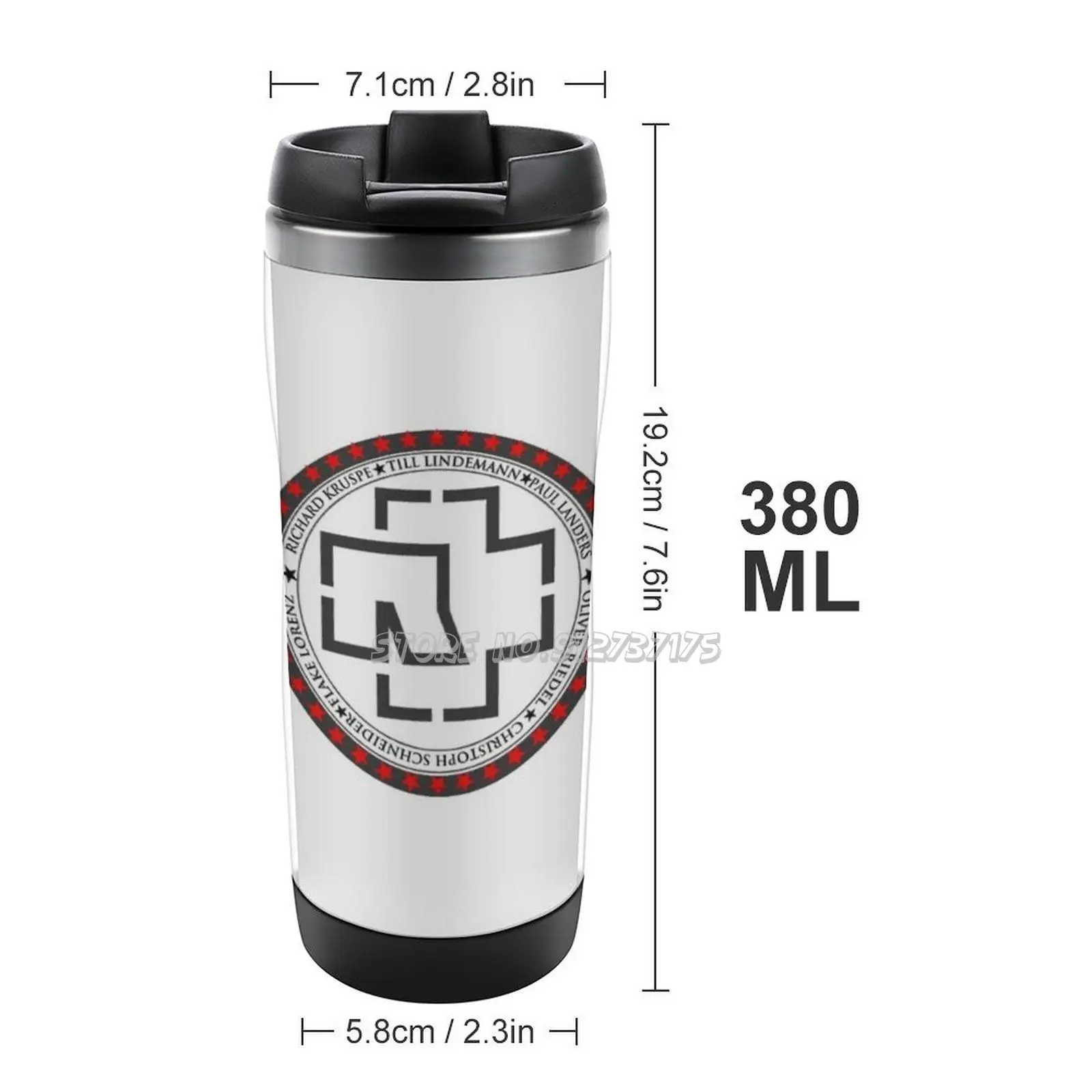 Логотип круглая рамма фотография чай кофе бутылка для воды кофейная чашка Rammstein