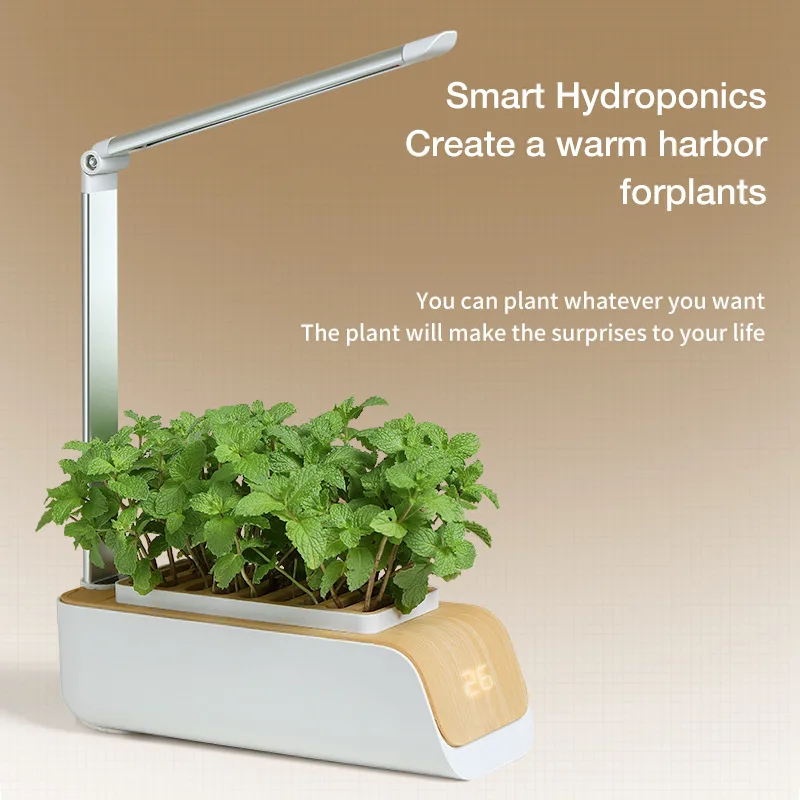 Family Indoor Smart Hydroponics Growing System Flower Pot Vegetable Planter Intelligent Hydroponic Automatic Light Flower Pot