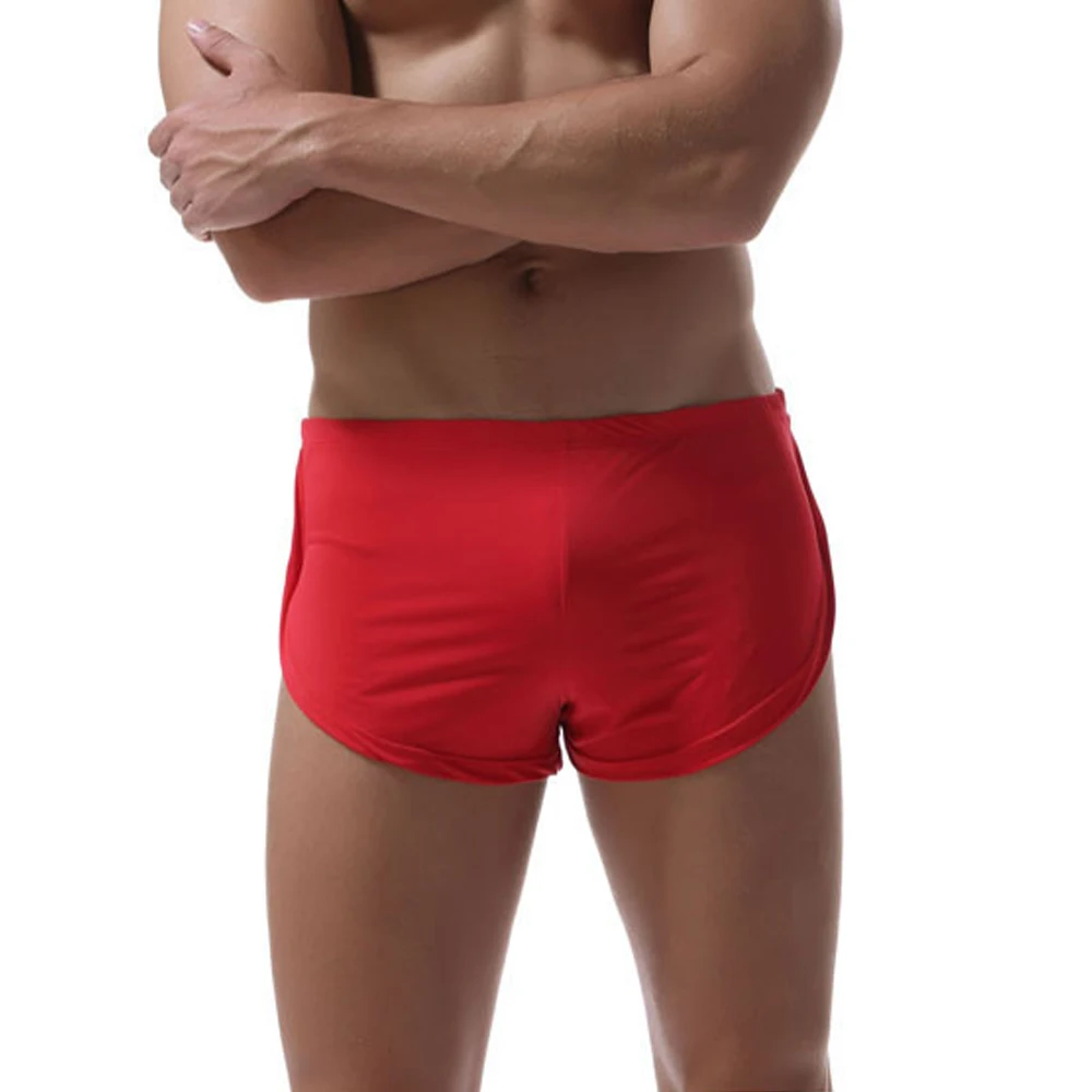 

Underpants Briefs Sports Trunks Underwear Vintage All Size Ice Silk Low Waist Pouch Sexy Shorts Boxer Breathable