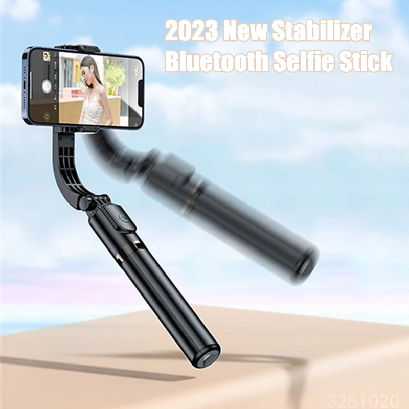 

FGCLSY 2023 New Wireless Bluetooth Stabilizer 360 Degree Rotation Portable Handheld Gimbal Remote Shutter Selfie Stick Shooting
