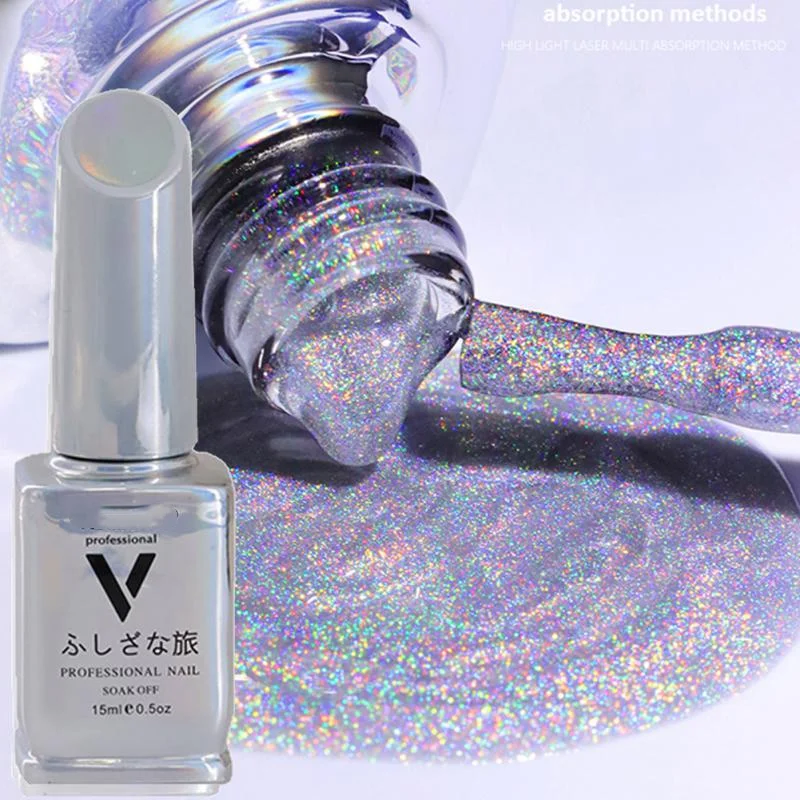 

15 ML Cat's Eye Nail Gel Polish Flowing Magnetic Semi Permanen Nails Salon Soak Off UV Glitter Nails Manicure Base Top Coat Nail