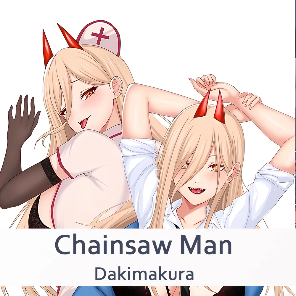 

New Pattern Chainsaw Man Makima Pillow Case Cosplay Dakimakura Anime Game Accessories Pillowcase