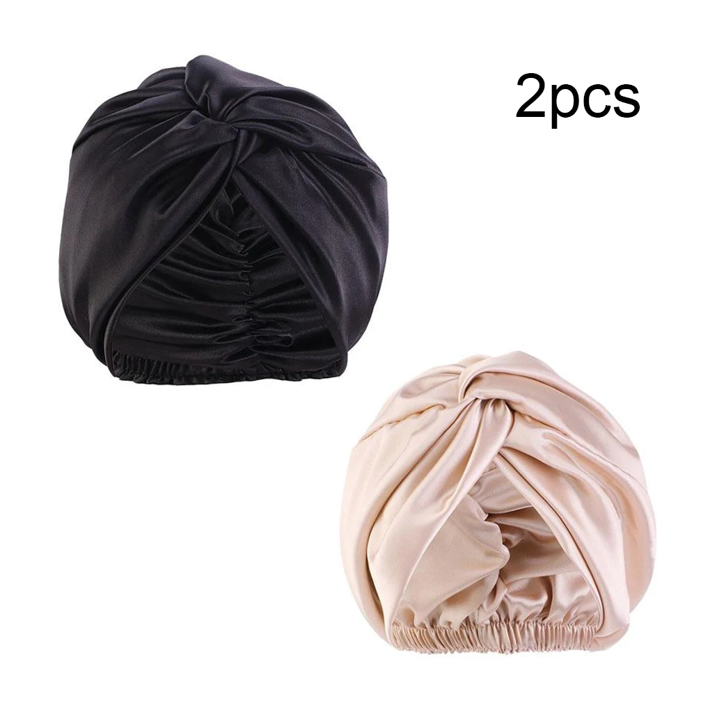 

2 Pieces Women Shower Hat Portable Reusable Girls Bath Cap Hair Protector