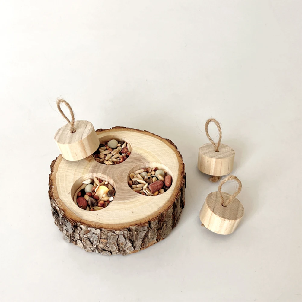 Деревянный кролик искусственное животное деревянная колышка интерактивные