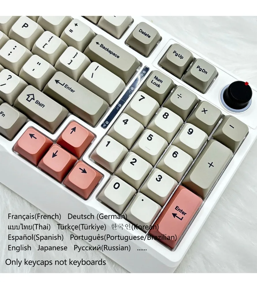 Клавиши в ретро-стиле, 138 клавиш, профиль XDA, PBT, сублимационная печать, тайваньская фонетическая раскладка, японский, русский, тайский, корейский. (art.: 3920db51e366b) - 3920db51e366b
