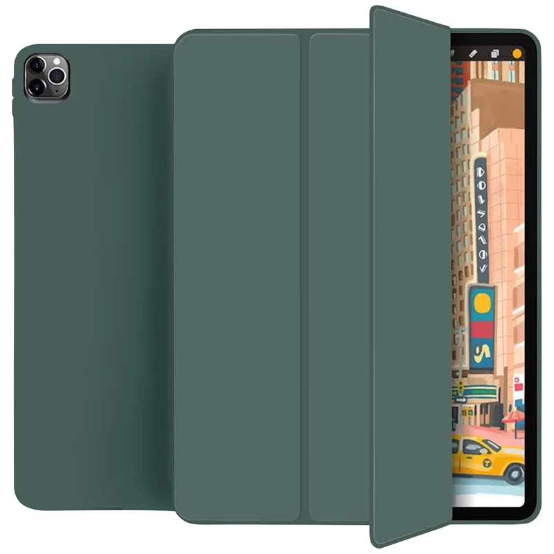 

Чехол для iPad Pro 2021/2020/2018, мягкая задняя крышка из ТПУ для iPad Pro 12,9, чехол для сна и пробуждения, чехол для iPad air 5 air 4 10,9 2022