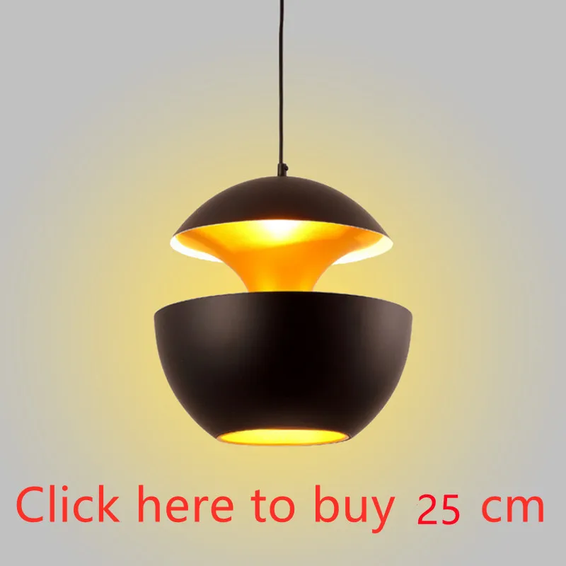 

Современные светодиодные подвесные светильники Apple с абажуром, люстра черного и белого цвета для столовой, кухни, прикроватный декоративны...