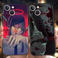 bandai anime chainsaw man phone case cover for iphone 12 13 pro max xr xs x iphone 11 7 8 plus se 2020 13 mini silicon tpu shell