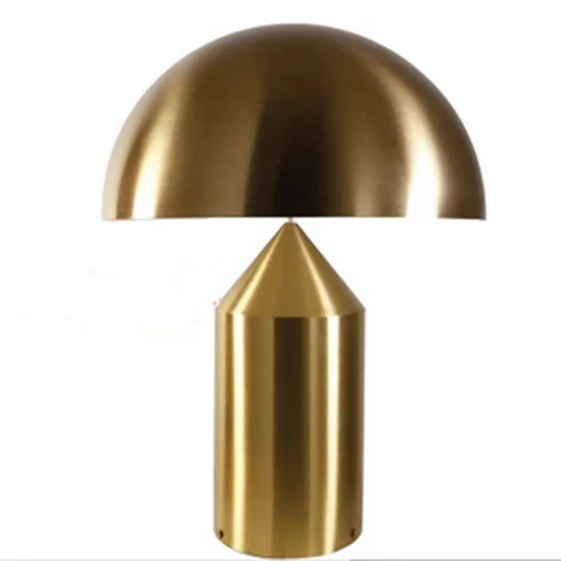 

Nordic Postmodern Mushroom Metal Table Lamp Bedroom Bedside Fashion Decoration Italian Designer Bedside Lamp